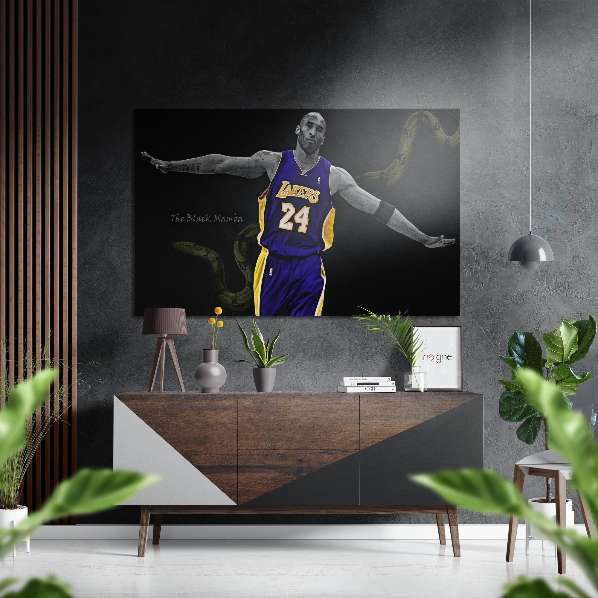 Kobe Bryant Brushed Aluminium Dibond Wall Art