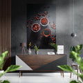 Coffee Brushed Aluminium Dibond Wall Art