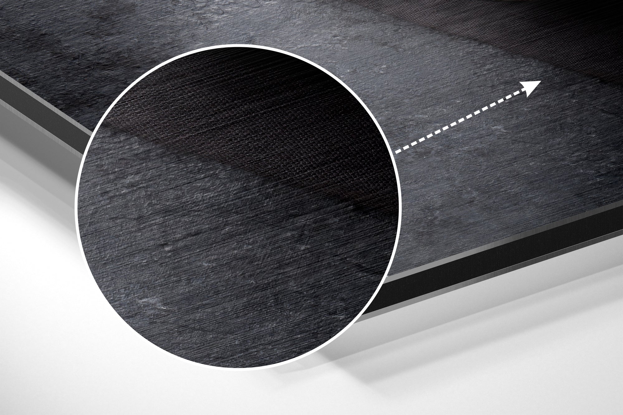Coffee Brushed Aluminium Dibond Wall Art