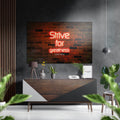 Strive Brushed Aluminium Dibond Wall Art