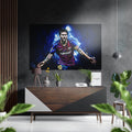 Messi Brushed Aluminium Dibond Wall Art