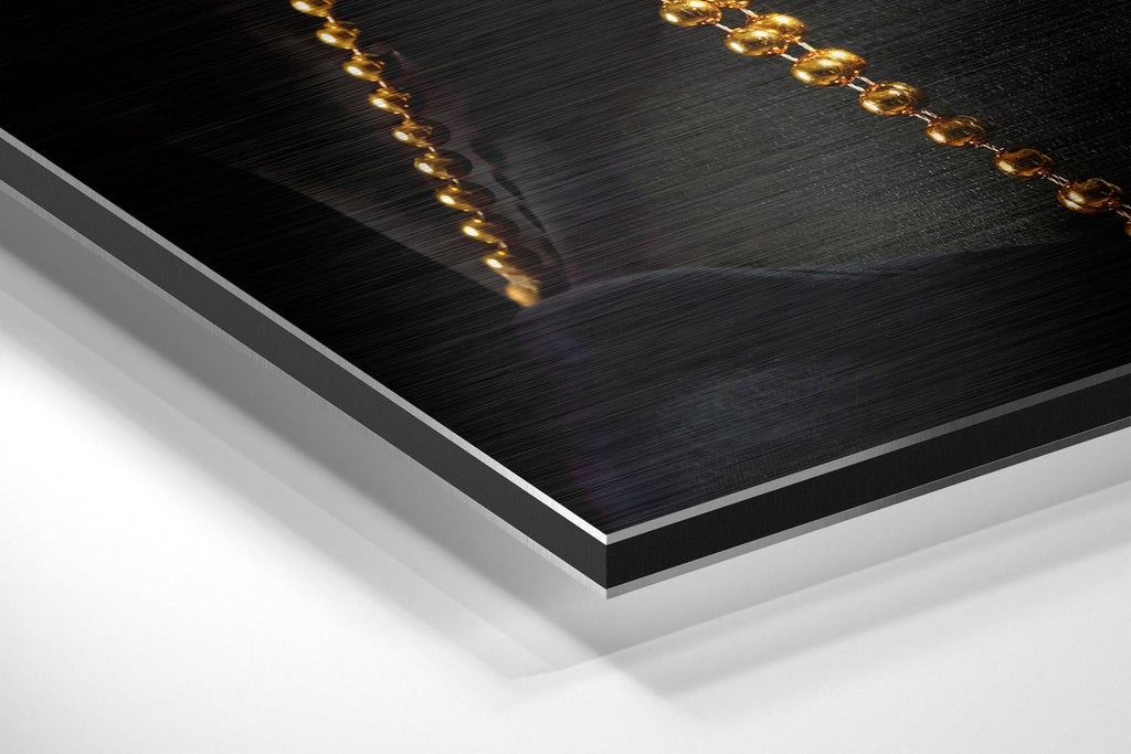 Black Beauty Brushed Aluminium Dibond Wall Art