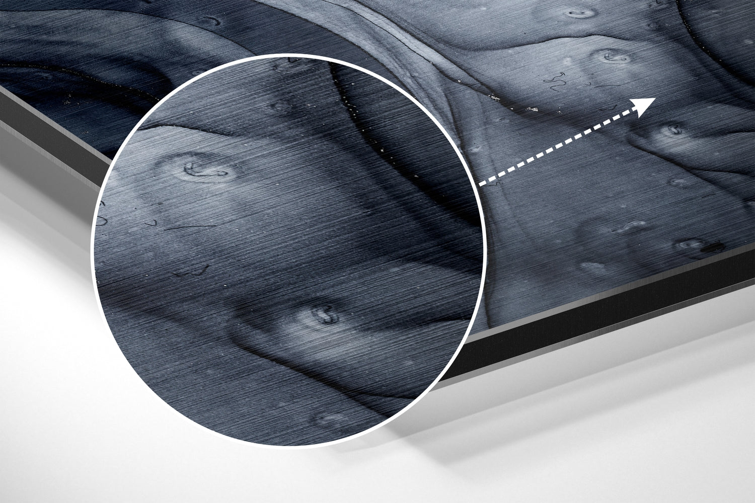 Marbleous Brushed Aluminium Dibond Wall Art