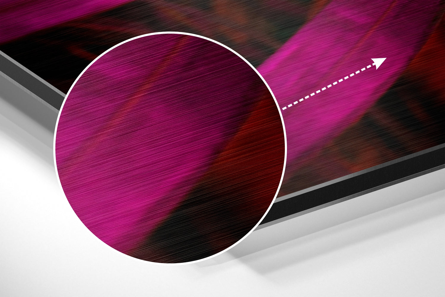 Leaf Brushed Aluminium Dibond Wall Art