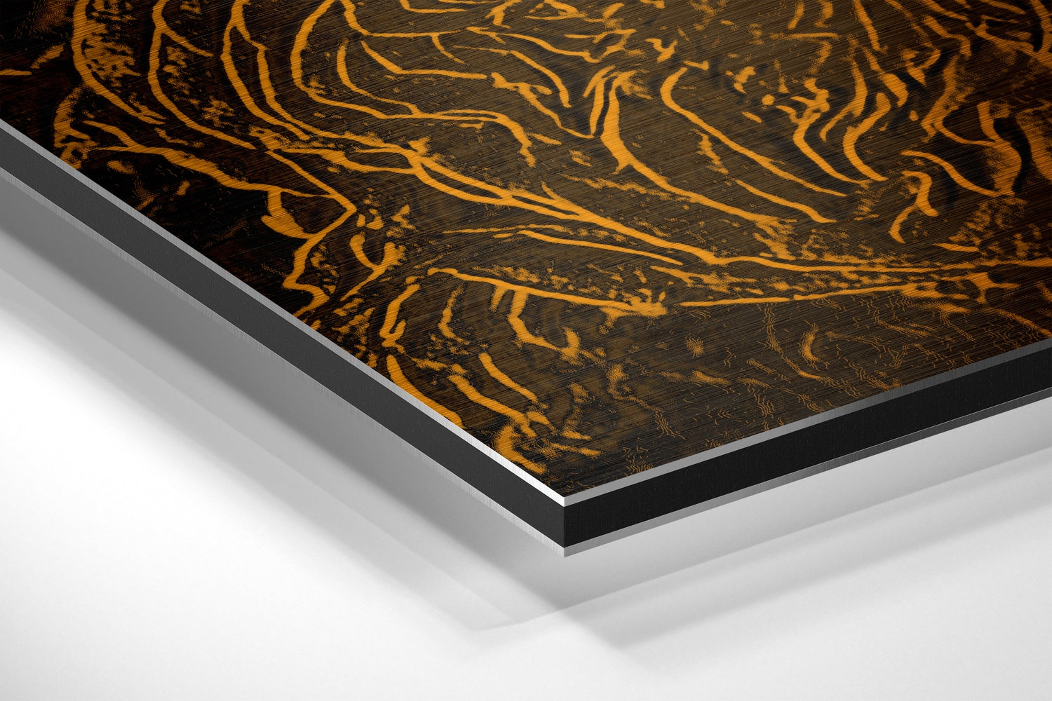 Abstract Roses Brushed Aluminium Dibond Wall Art