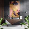 Retro Woman Brushed Aluminium Dibond Wall Art