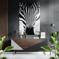Zebra Brushed Aluminium Dibond Wall Art