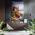 Boats Brushed Aluminium Dibond Wall Art
