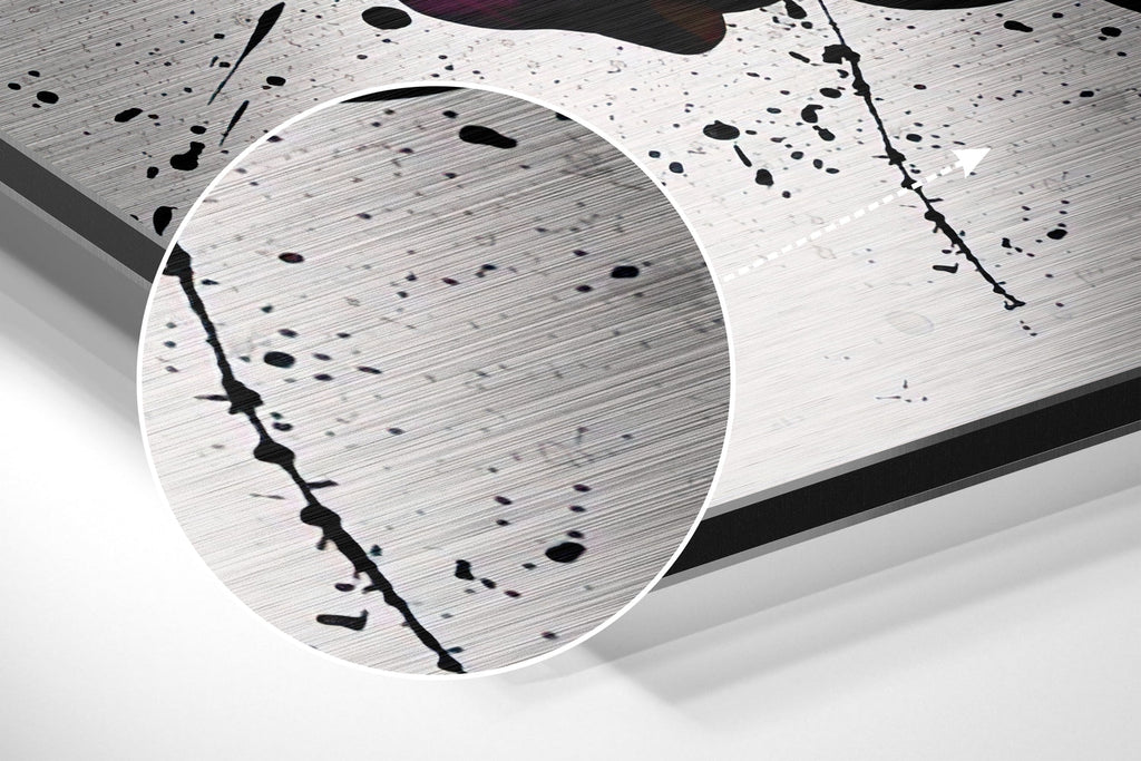 Free Love Brushed Aluminium Dibond Wall Art