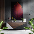 Leaf Brushed Aluminium Dibond Wall Art