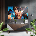 Patchwork Women  Brushed Aluminium Dibond Wall Art