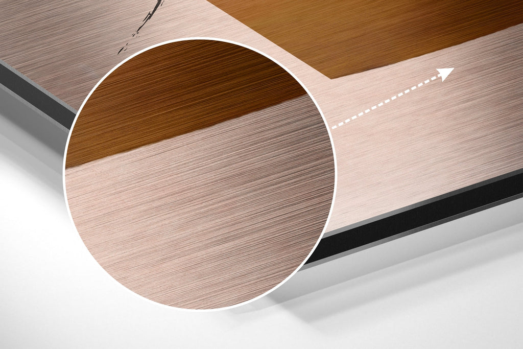Shapes Brushed Aluminium Dibond Wall Art