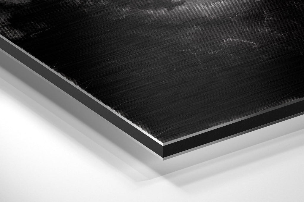 Feel the Red Brushed Aluminium Dibond Wall Art