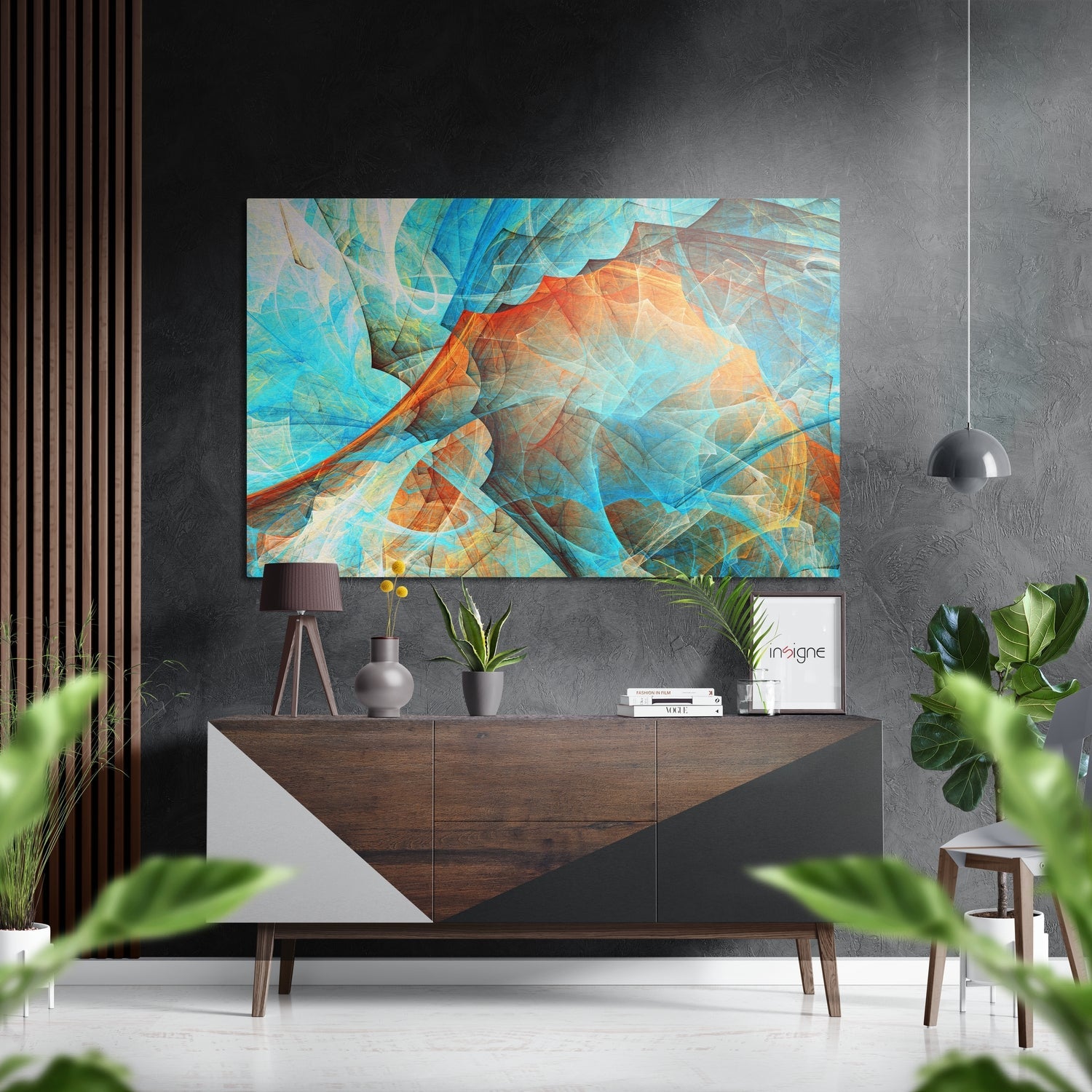 Marbleous Brushed Aluminium Dibond Wall Art