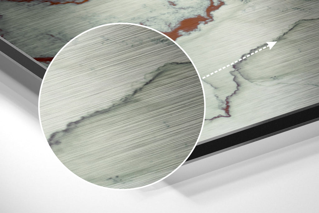 Marbleous Brushed Aluminium Dibond Wall Art