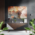 Eiffel Tower Brushed Aluminium Dibond Wall Art