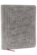 Nkjv, Journal Reference Edition Bible, Verse Art Cover Collection, Leathersoft, Gray, Red Letter, Comfort Print: Let Scripture Explain Scripture. Refl - Imitation Leather