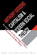 Capitalism and Modern Social Theory - Paperback