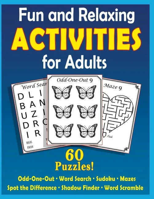 Fun and Relaxing Activities for Adults: Puzzles for People with Dementia [Large-Print] - Paperback