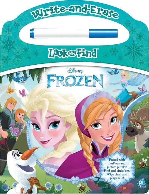 Disney Frozen: Write-And-Erase Look and Find - Board Book