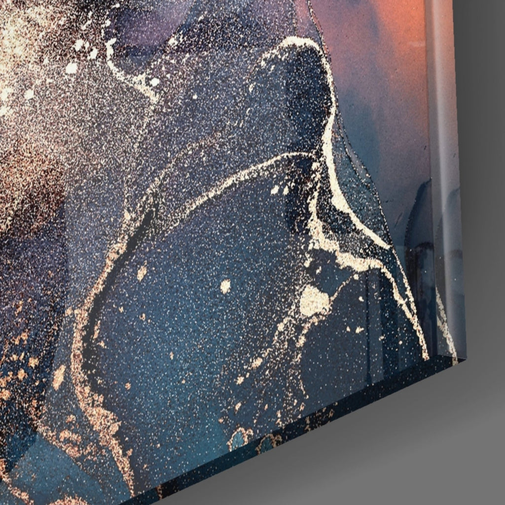 Abstract Depth Glass Wall Art