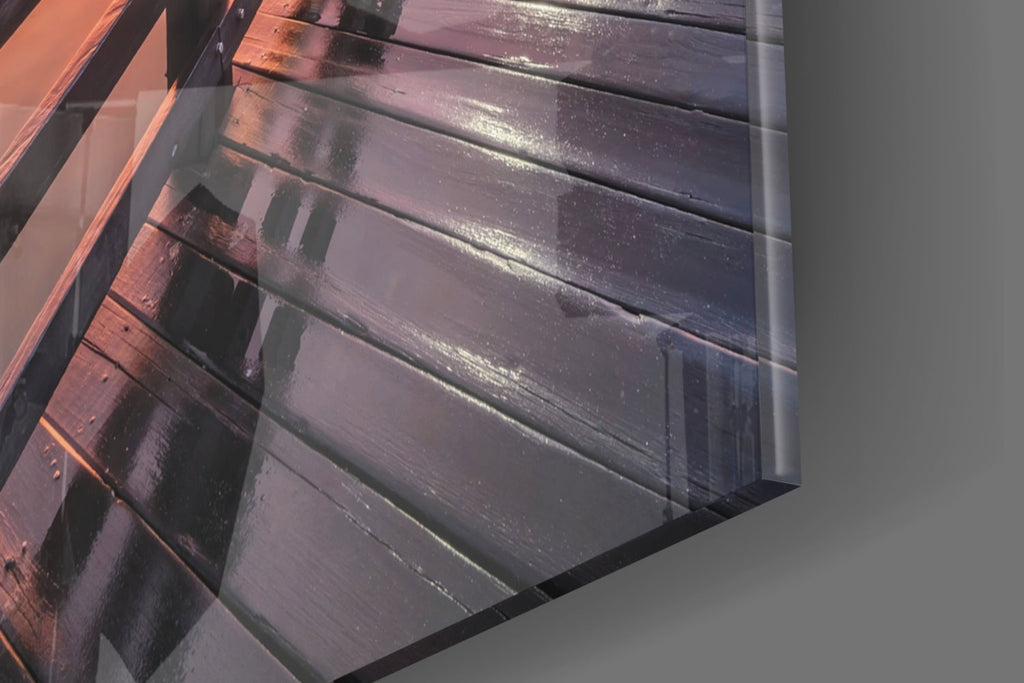 Bridge of Love Glass Wall Art
