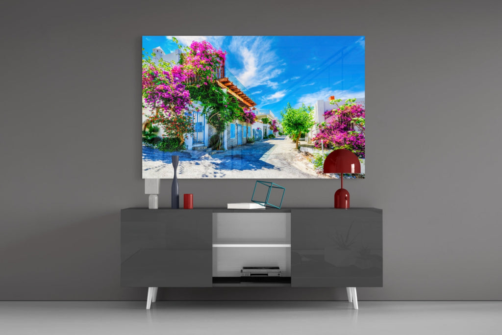 Aegean Beauties Glass Wall Art