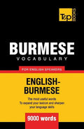 Burmese vocabulary for English speakers - 9000 words - Paperback