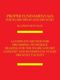 Proper Fundamentals for Snare Drum and Drum Set - Paperback
