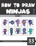 How to Draw Ninjas for Kids - Volume 1 - Paperback