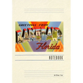 Vintage Lined Notebook Greetings from Lakeland, Florida - Paperback