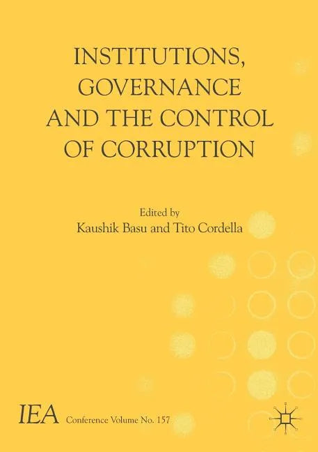 Institutions, Governance and the Control of Corruption - Paperback