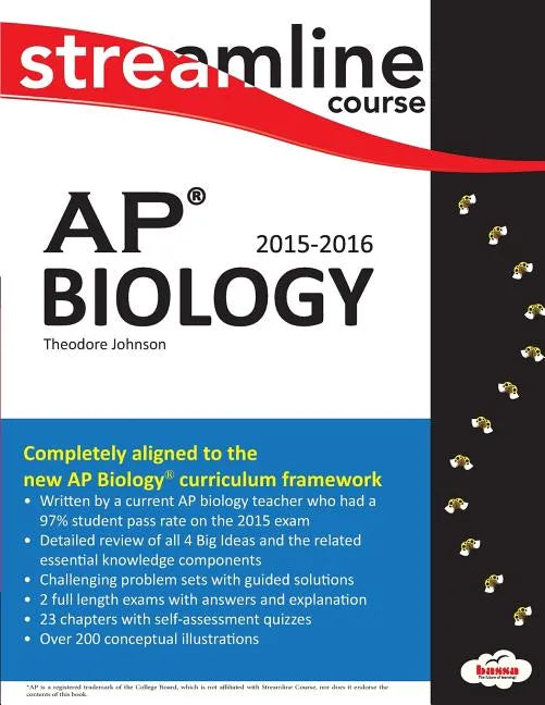 Streamline AP Biology: B&W print - Paperback