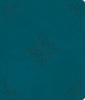 ESV Journaling Bible (Trutone, Deep Teal, Fleur-De-Lis Design) - Imitation Leather