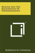 Realism And The Background Of Phenomenology - Paperback