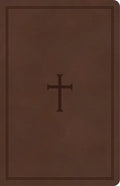 CSB Large Print Personal Size Reference Bible, Brown Leathertouch - Imitation Leather