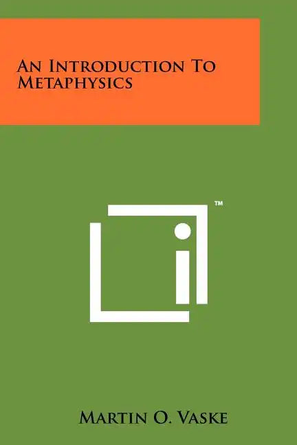 An Introduction To Metaphysics - Paperback
