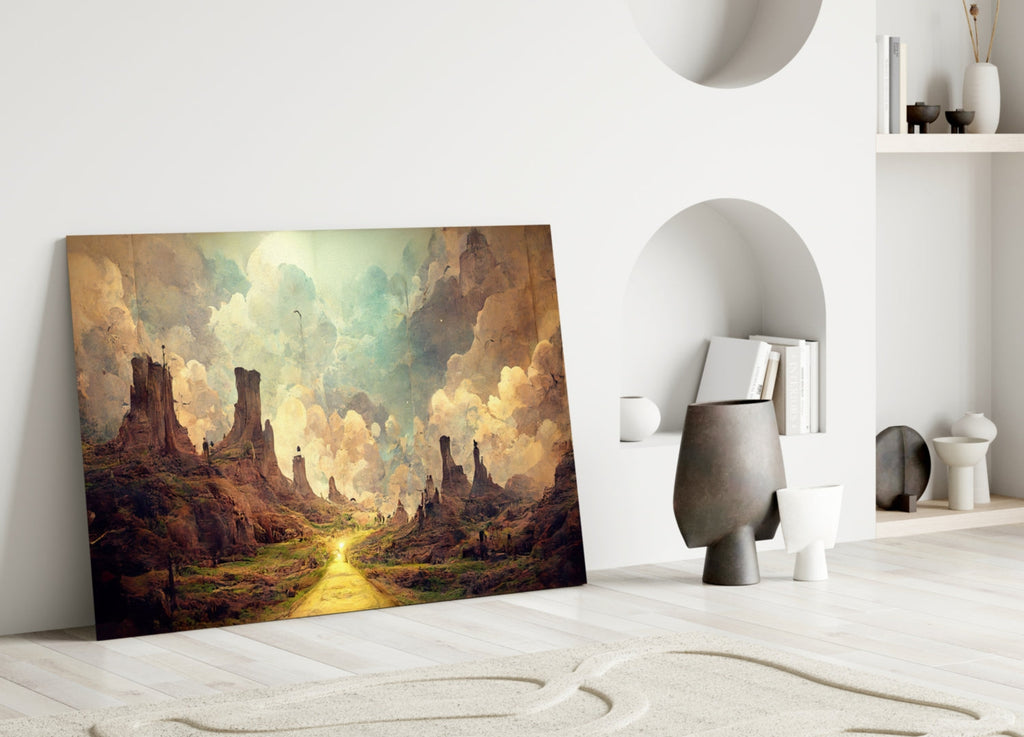 Road to the End Glass Art  || Designer Collection