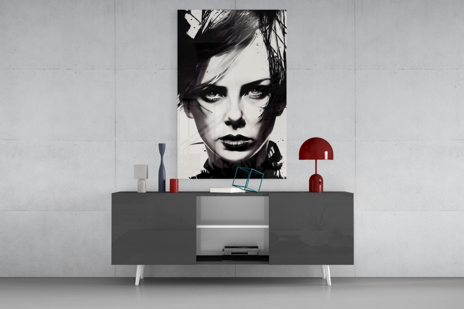 The Bellicose Glass Wall Art || Designer Collection