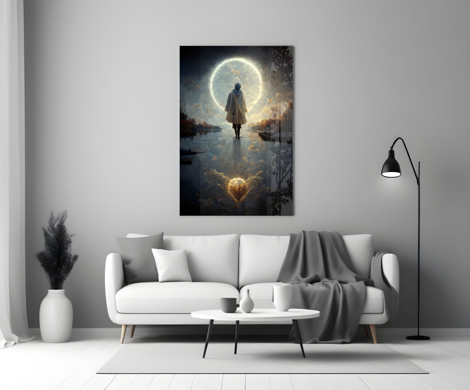 Tranquility Glass Wall Art || Designer Collection