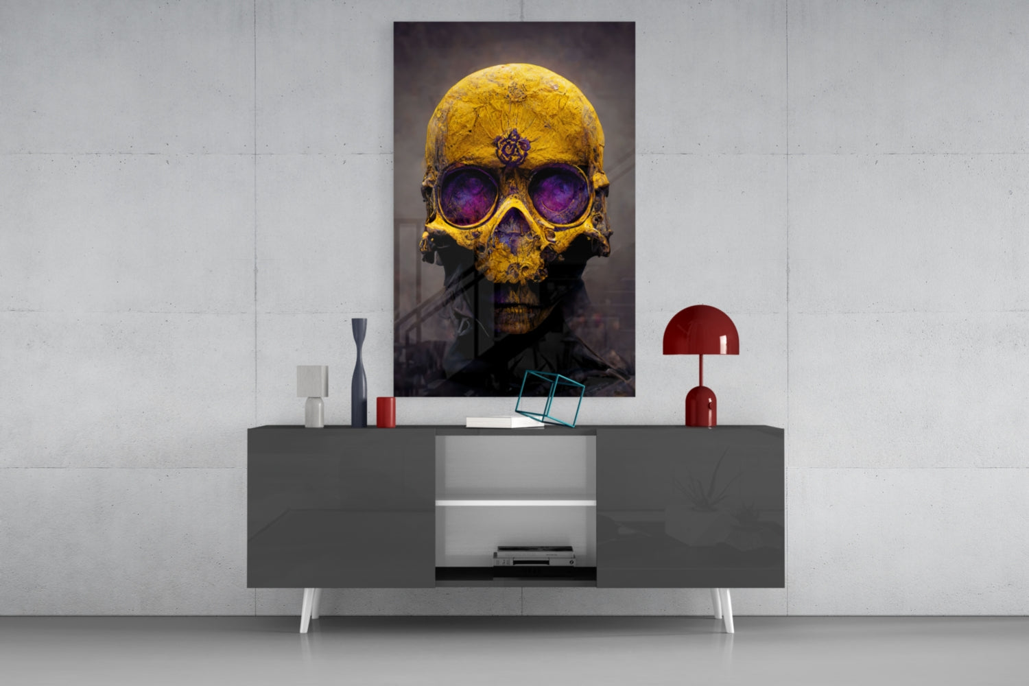 Skull Glass Art  || Designers Collection