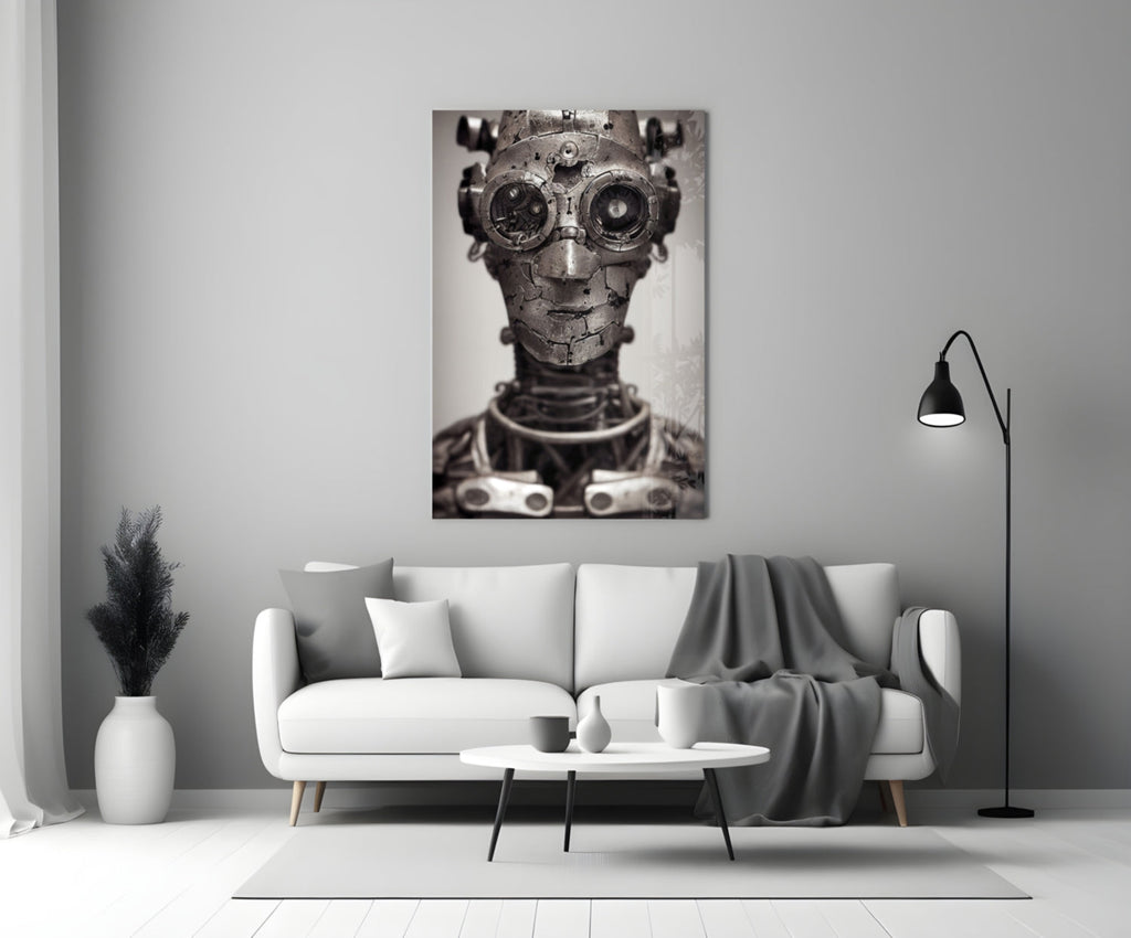 To be a Machine Glass Wall Art || Designer Collection