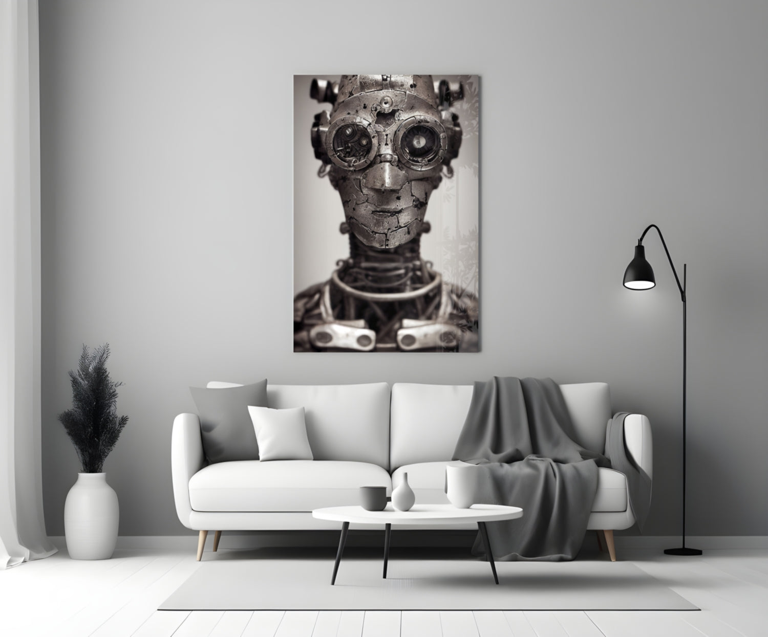 To be a Machine Glass Wall Art || Designer Collection