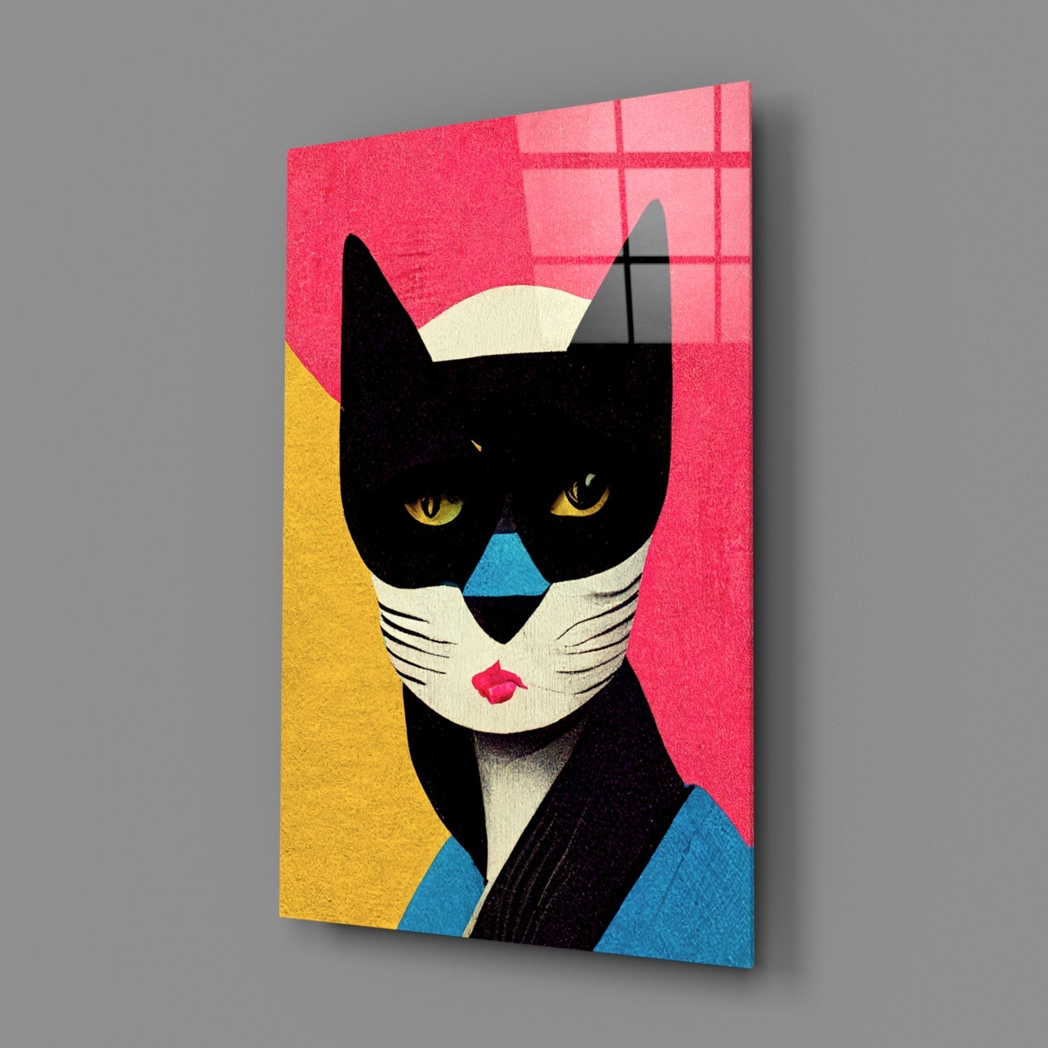 Masked Glass Wall Art  || Designer Collection