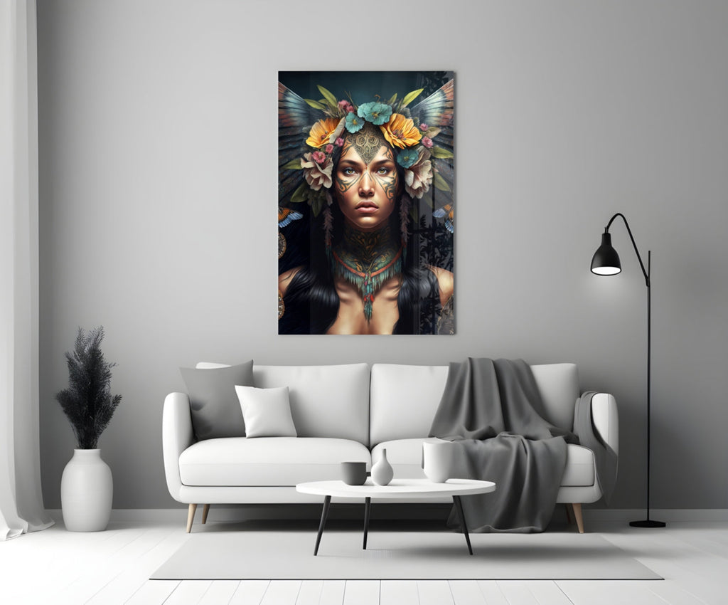 Warrior Beautiful Glass Wall Art  || Designers Collection