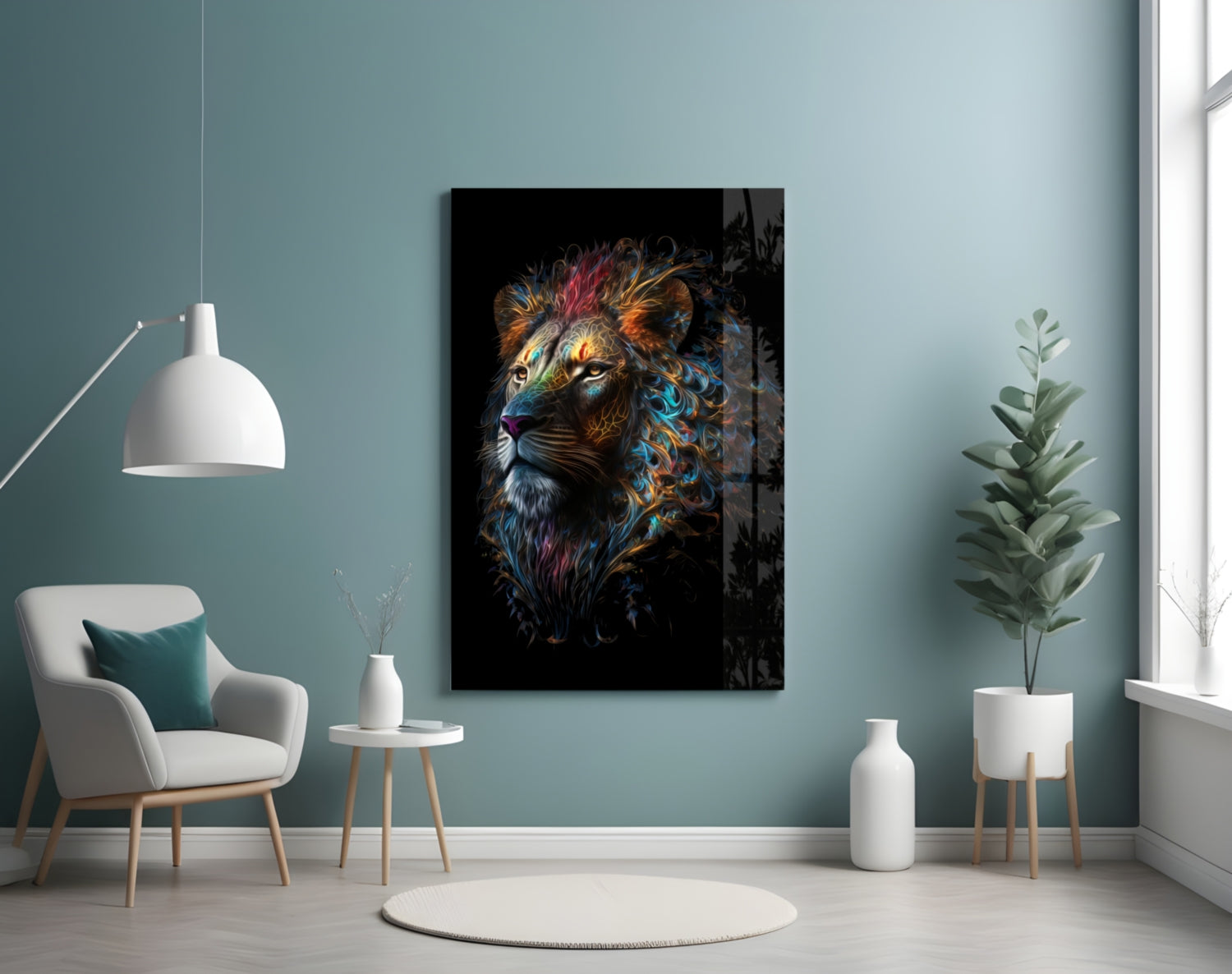 Sparkling Glory Glass Wall Art  || Designer Collection