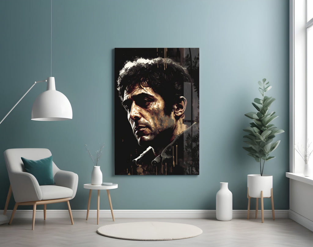 Al Pacino Glass Wall Art  || Designer Collection