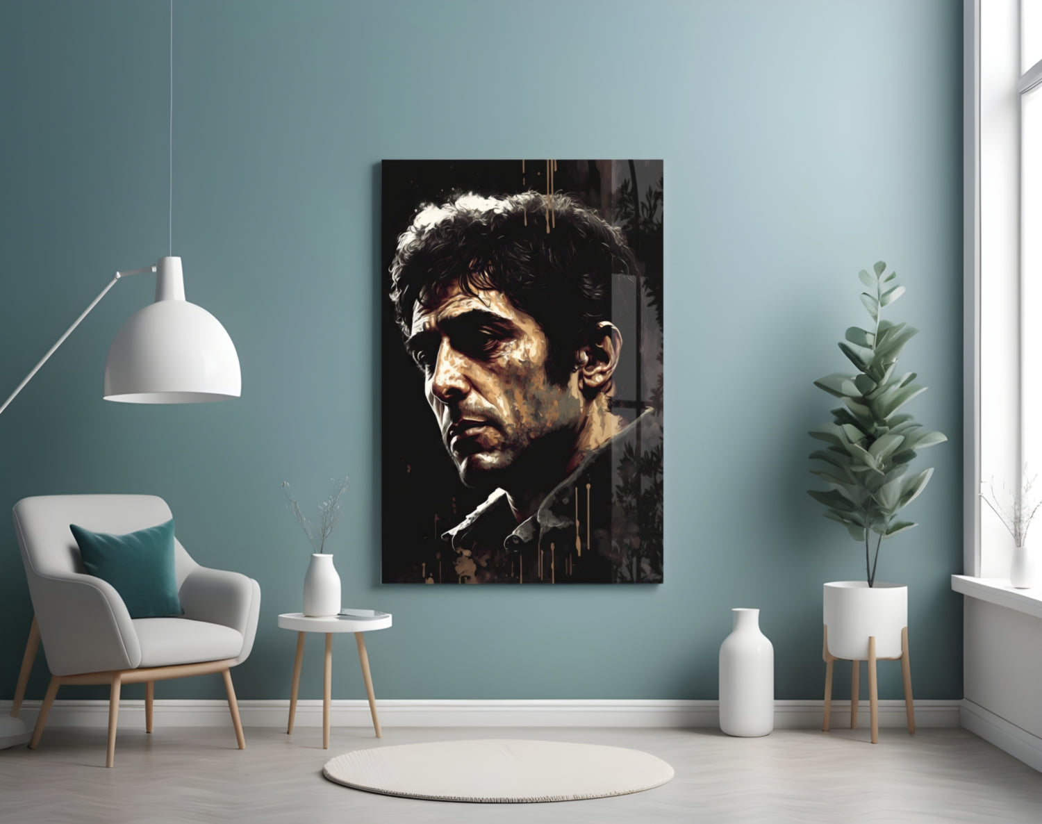 Al Pacino Glass Wall Art  || Designer Collection