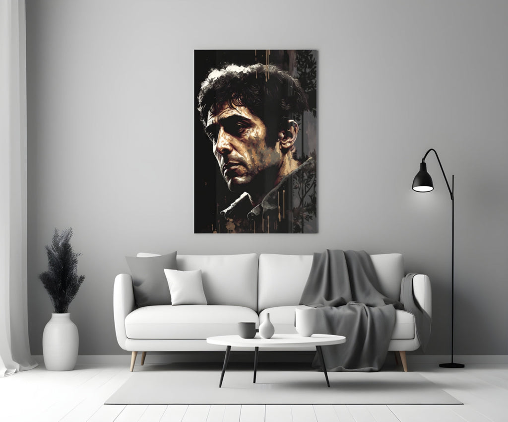 Al Pacino Glass Wall Art  || Designer Collection