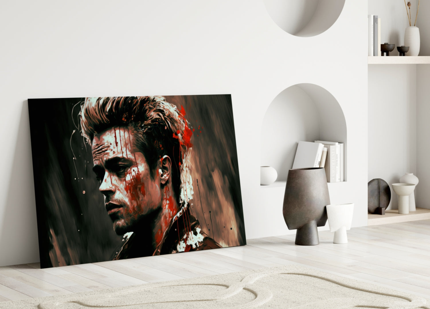 Fight Club - Tyler Durden Glass Wall Art  || Designer Collection